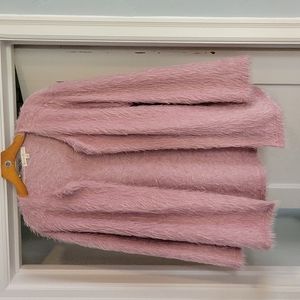 Pink Furry Cardigan